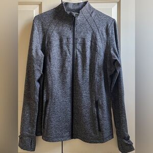 LN!!🍒LULULEMON DEFINE Jacket sz 18 HEATHERED BLACK Charcoal Gray *LUON